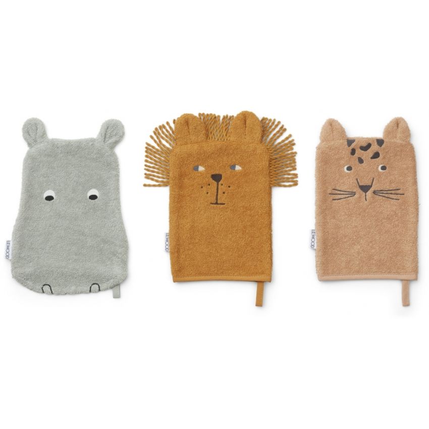 LIEWOOD - Sylvester Waschlappen Set Safari Mix