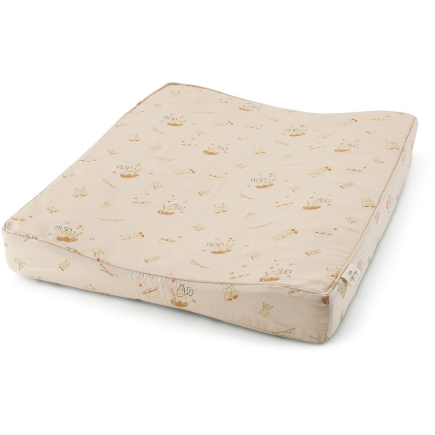 Konges Sløjd - Wickelmatte Miso Kätzchen Champagner