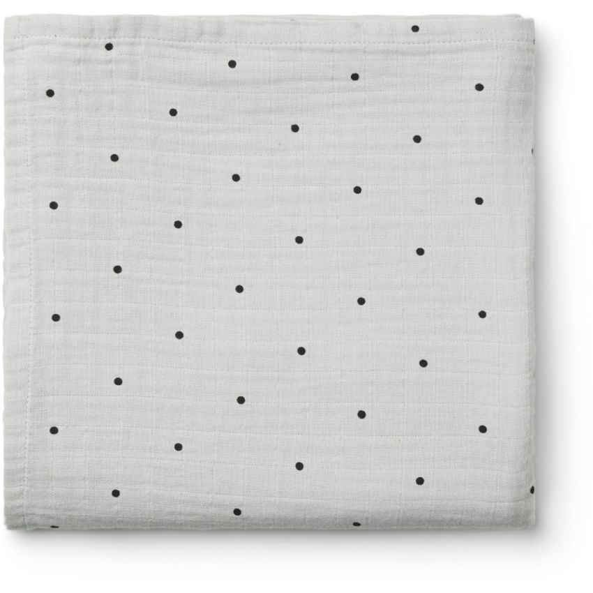 LIEWOOD - Muslin Swaddle Dot Grey