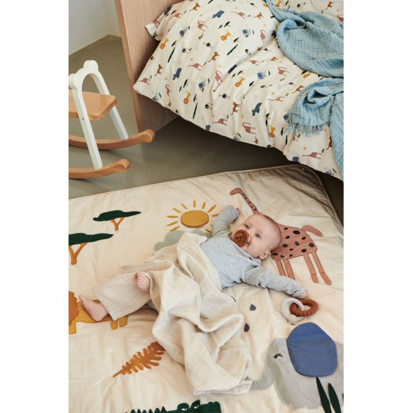LIEWOOD - Glenn Activity Playmat Safari an Sandy Mix