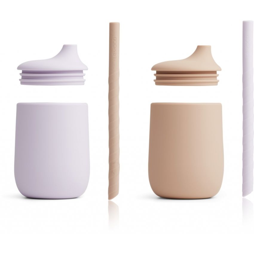 LIEWOOD - Ellis Strohhalm Becher Set Lavender - Rose