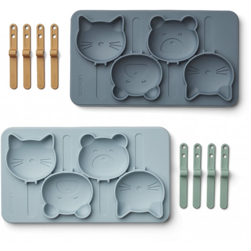 LIEWOOD - Silikon Glaceformen Manfred Whale Blue mIx