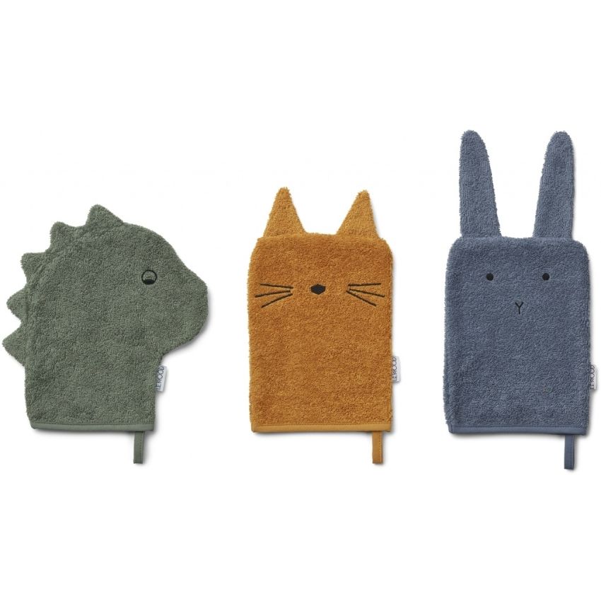 LIEWOOD - Sylvester Waschlappen Set Dino Mix