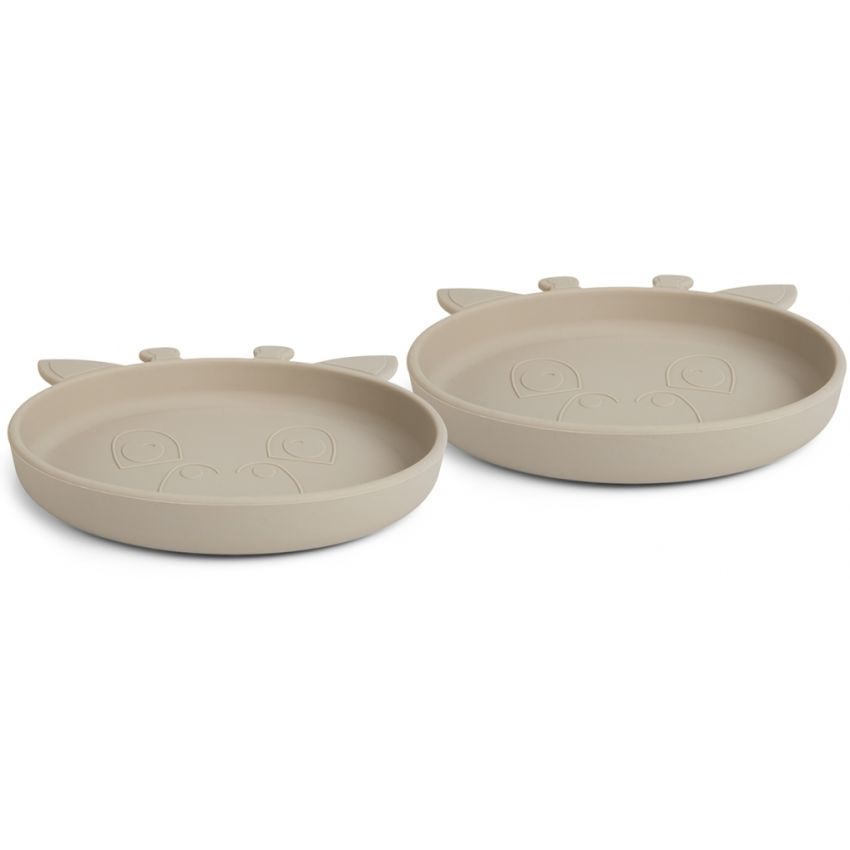 nuuroo - Akila Silikon Tellerset Giraffe Coblestone