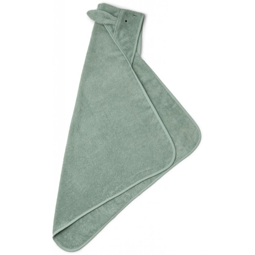 LIEWOOD - Albert Kapuzen Badetuch Hase Peppermint (Grösse Baby)