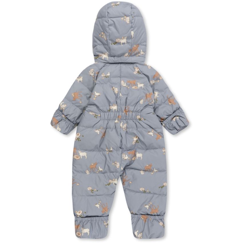 Konges Sløjd - Baby Daunen Overall Farm Blue