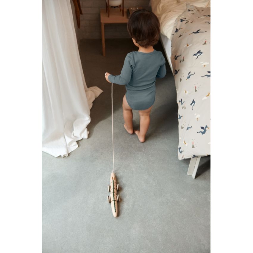 LIEWOOD - Nachziehspielzeug Krokodil