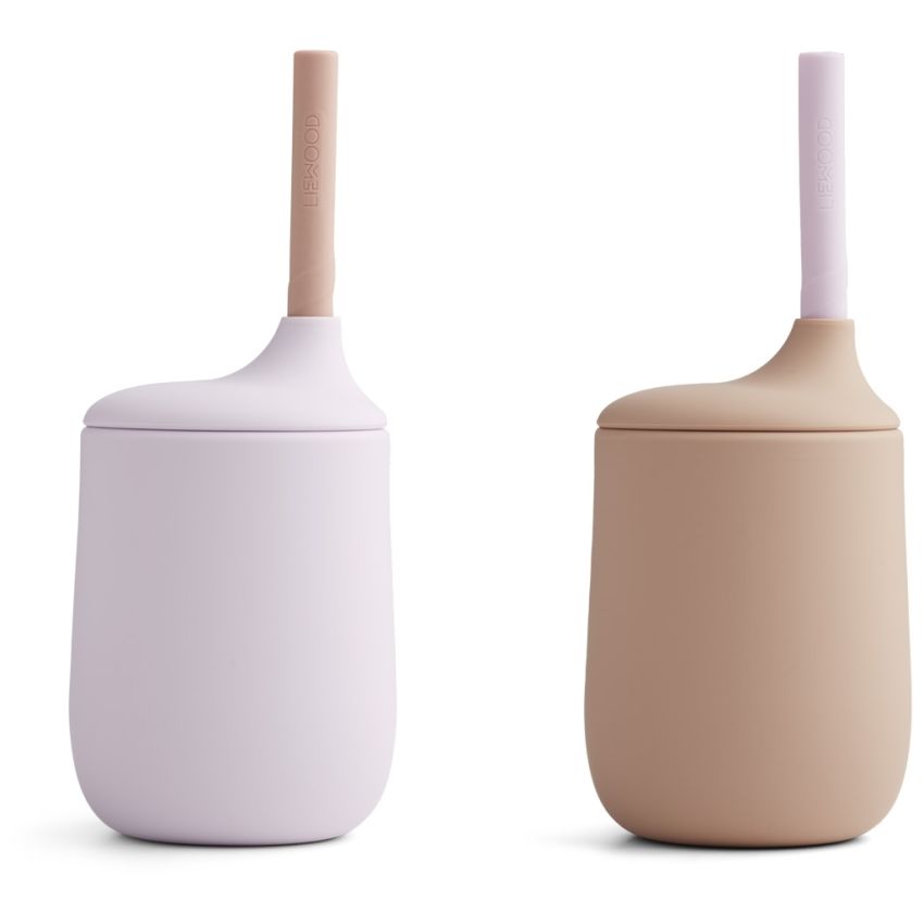 LIEWOOD - Ellis Strohhalm Becher Set Lavender - Rose