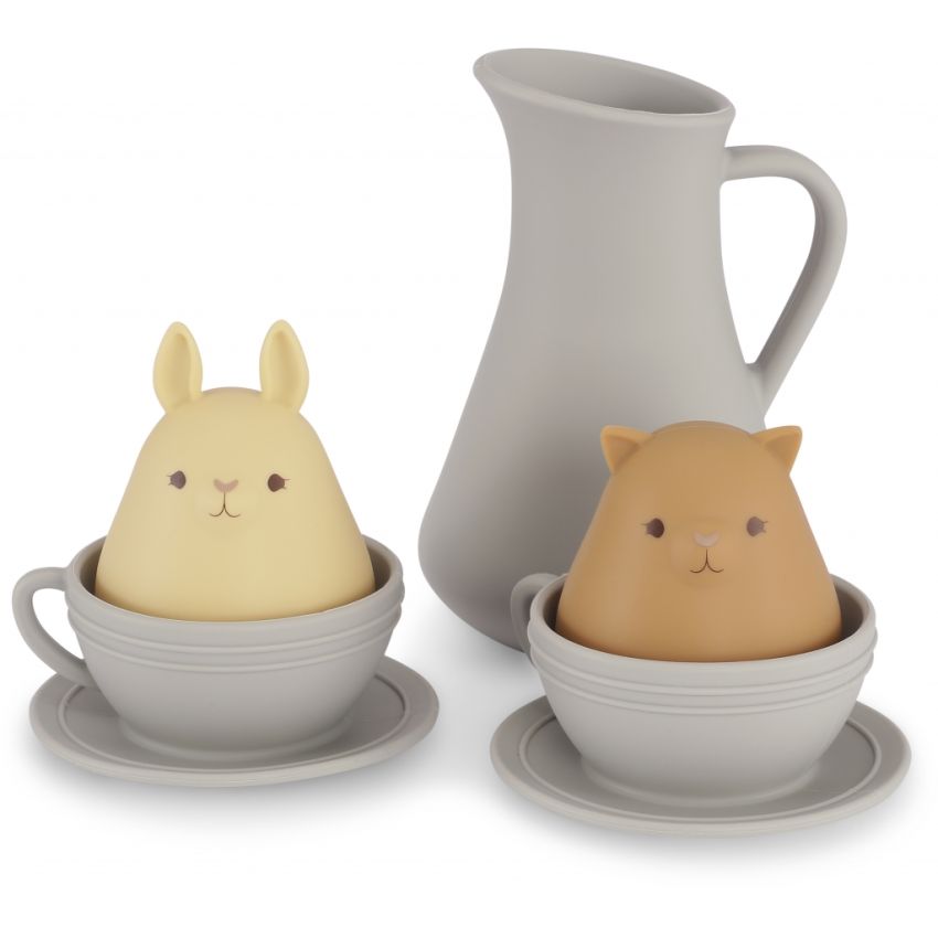 Konges Sløjd - Badespielzeug Set Teezeit mit Tierchen Topanga Beach