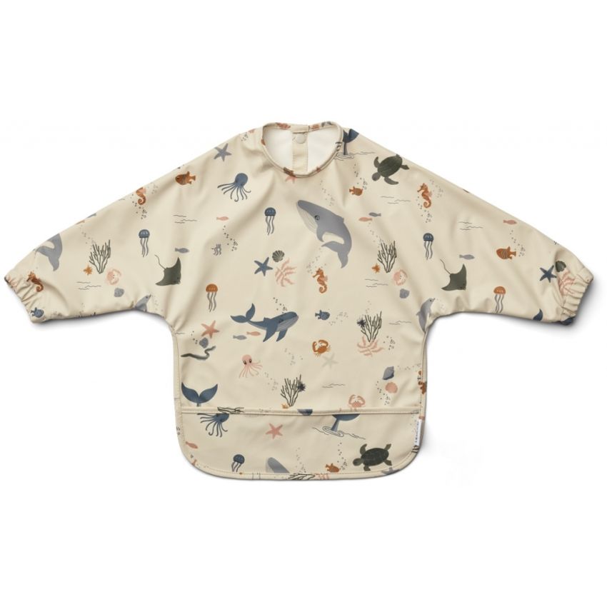 LIEWOOD - Merle Lätzchen Langarm Sea Creature Sandy