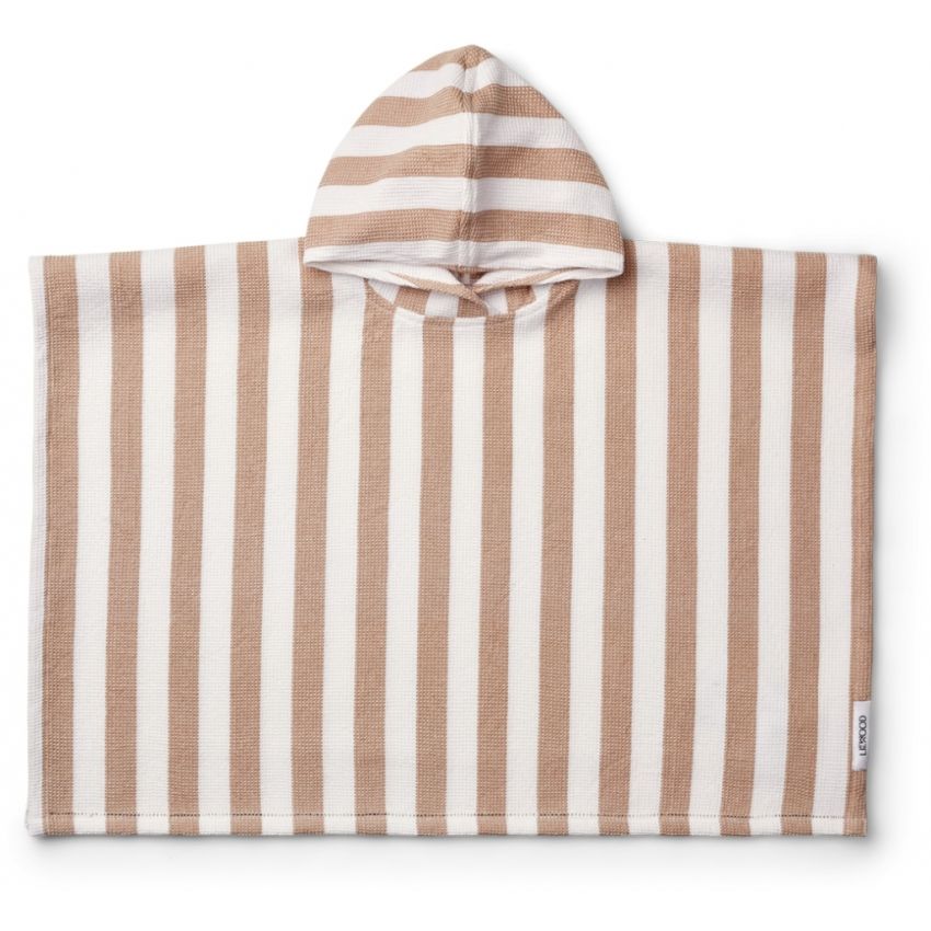 LIEWOOD - Paco Poncho Waffelstoff Pale Tuscany - Weiss