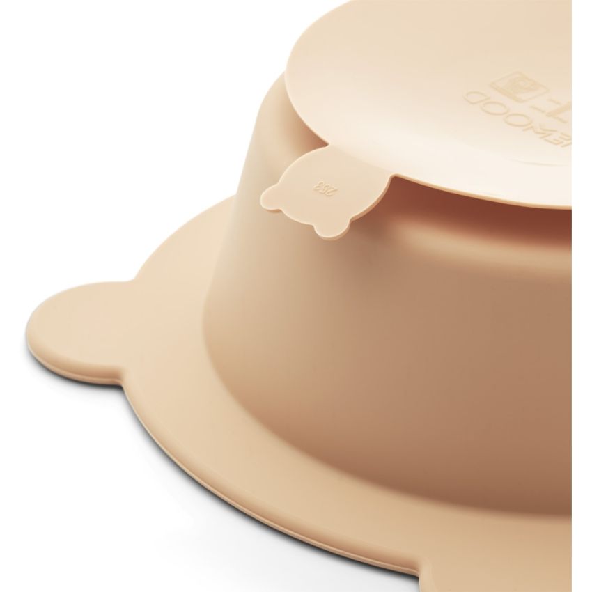 LIEWOOD - 2er Set Peony Saugnapfteller Set Rose - Mustard