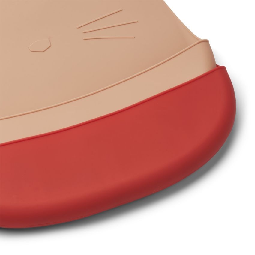 LIEWOOD - Tilda Silikonlätzchen Set Cat Apple Red Mix