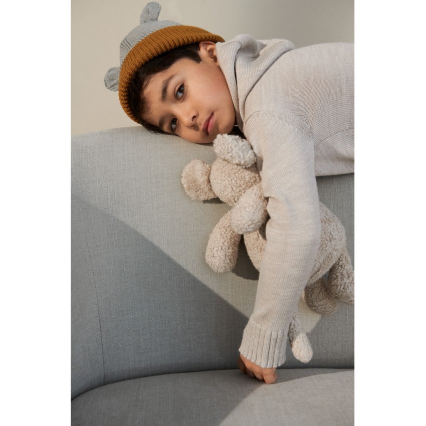 LIEWOOD - Gina Beanie Grey Melange - Caramel