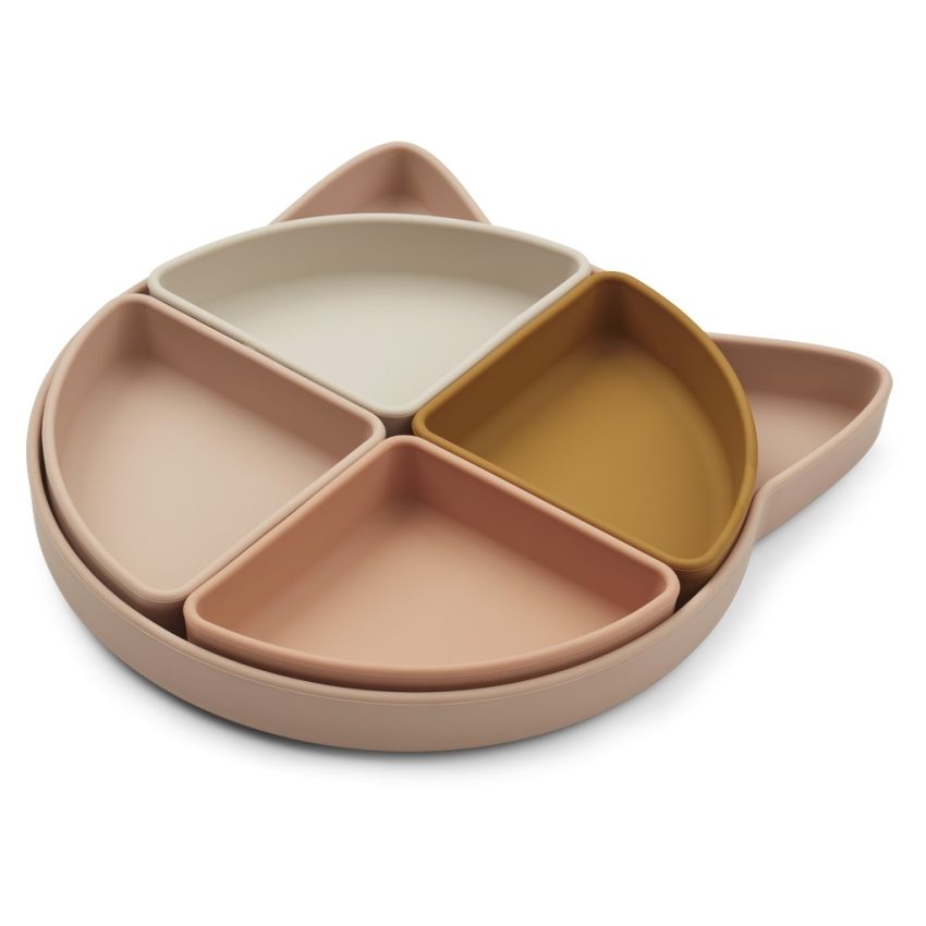 LIEWOOD - Arne Silikon Menü Snackteller Rose Mix