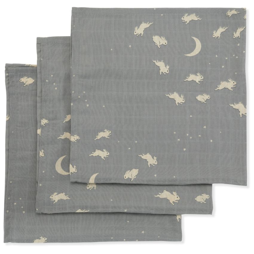 Konges Sløjd - 3er Set Muslin Swaddle Bonne Nuit