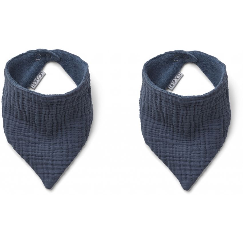 LIEWOOD - Andrea Muslin Sabberlätzchen Set Blue Wave