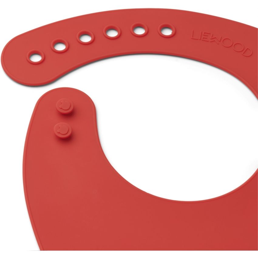 LIEWOOD - Tilda Silikonlätzchen Set Cat Apple Red Mix