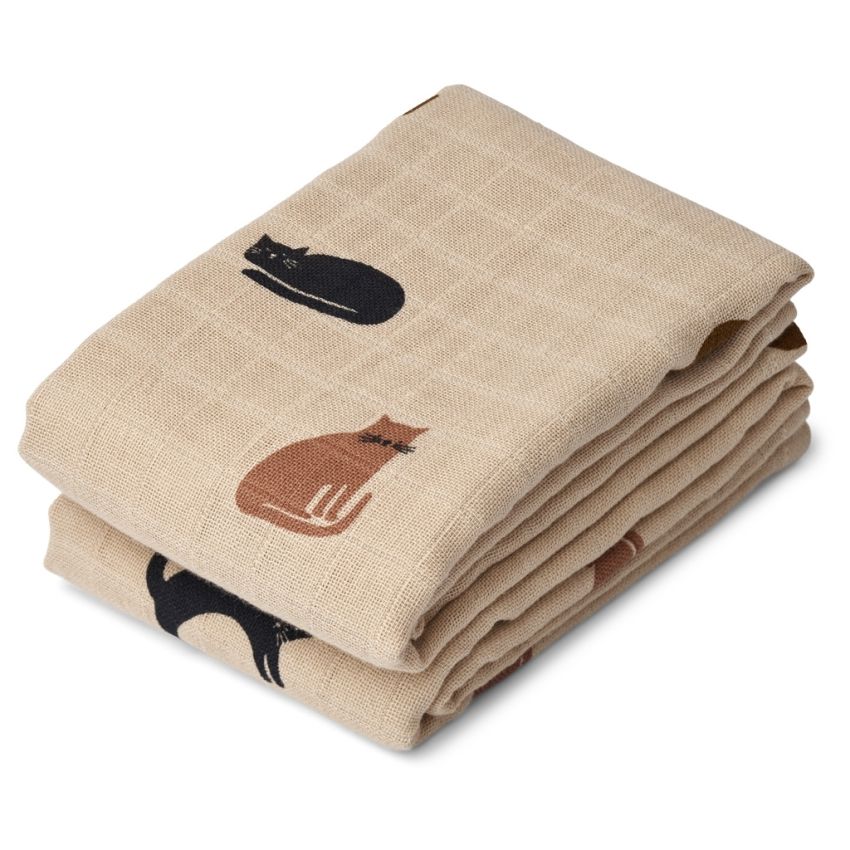 LIEWOOD - Muslin Set Lewis Miau Apple Blossom