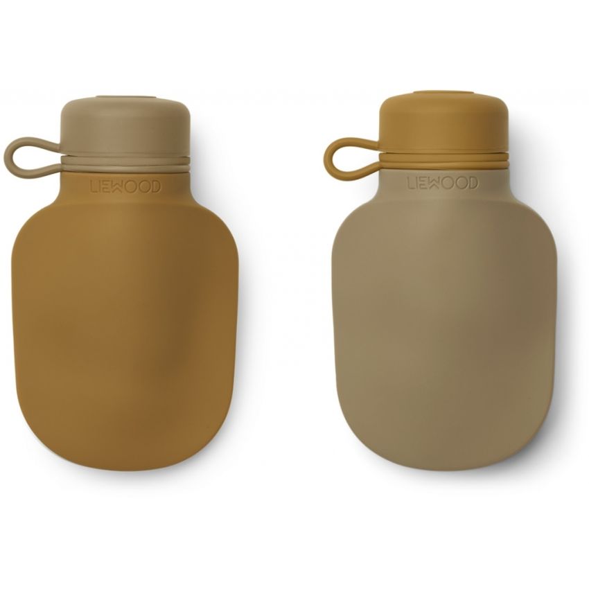 LIEWOOD - 2er Set Smoothie Quetschflasche Caramel / Oat
