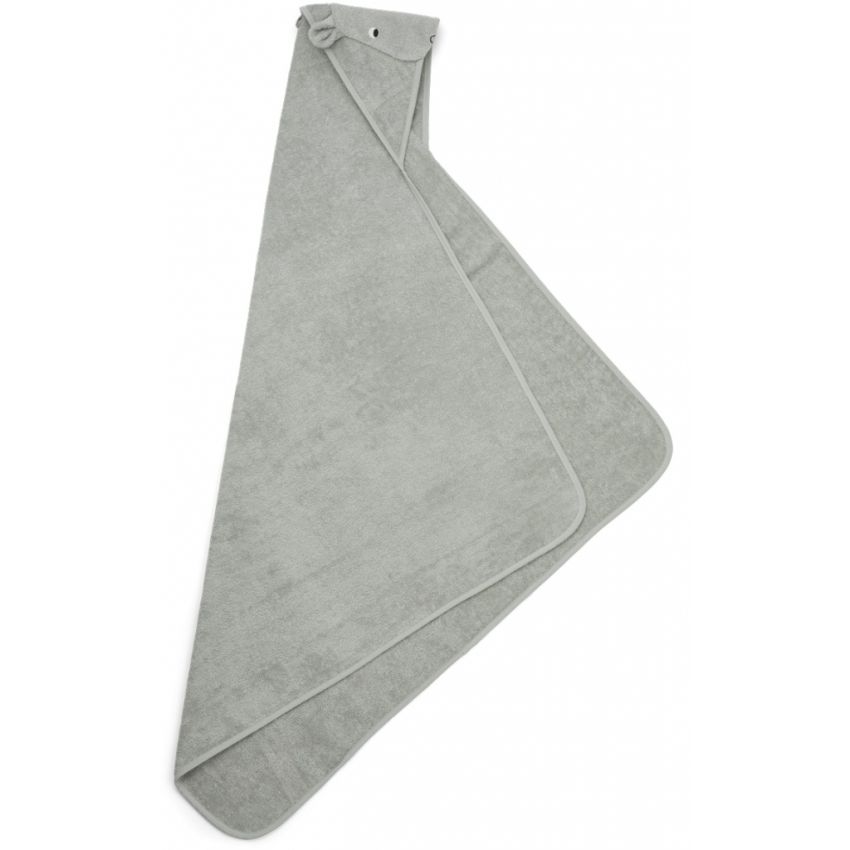 LIEWOOD - Augusta Kapuzen Badetuch Hippo Dove Blue (Grösse Kleinkind)