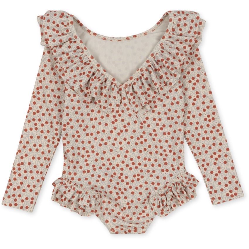 Konges Sløjd - UV Badekleid Langarm Mimi Fleur