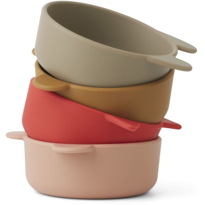 LIEWOOD - Silikon Schalen Set Iggy Rose Mix
