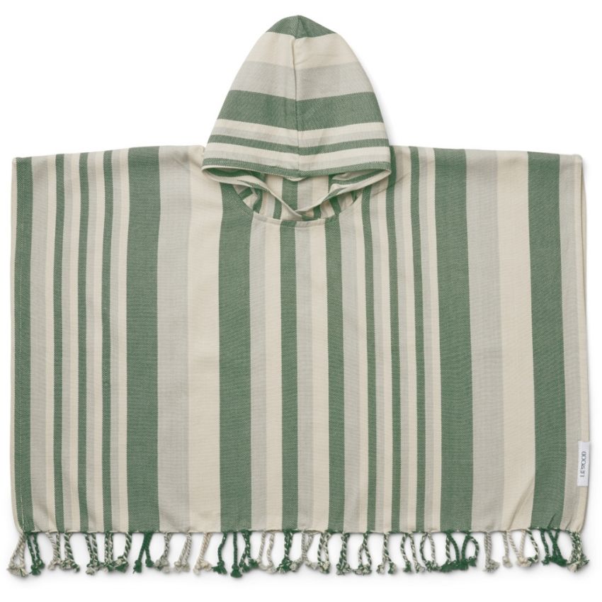 LIEWOOD - Roomie Poncho Garden Green / Sandy / Dove Blue