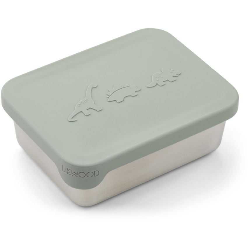 LIEWOOD - Ako Lunchbox Dino Dusty Mint