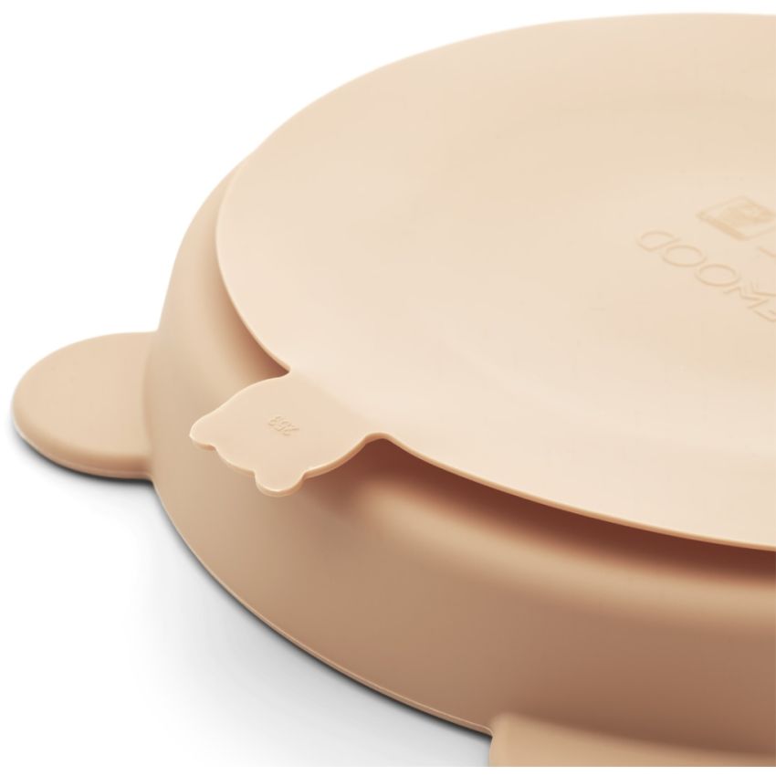 LIEWOOD - 2er Set Menü Saugnapfteller Set Rose - Mustard