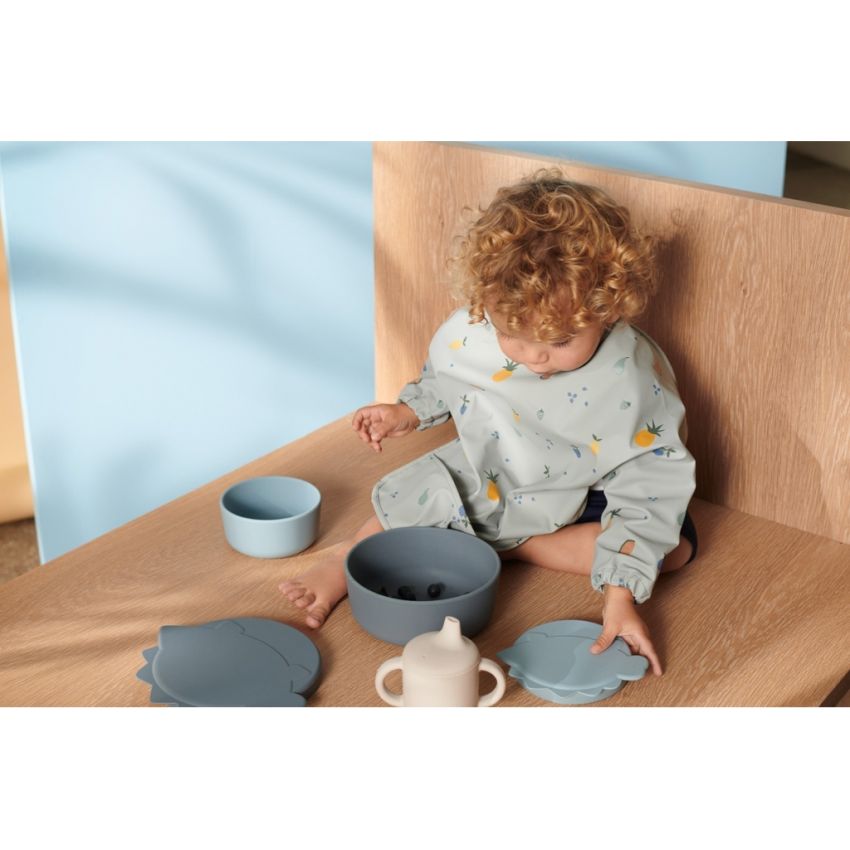 LIEWOOD - Merle Lätzchen Langarm Sea Creature Rose Mix