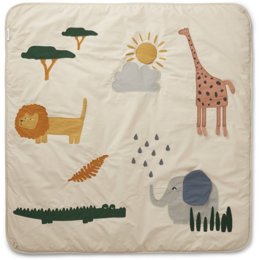 LIEWOOD - Glenn Activity Playmat Safari an Sandy Mix
