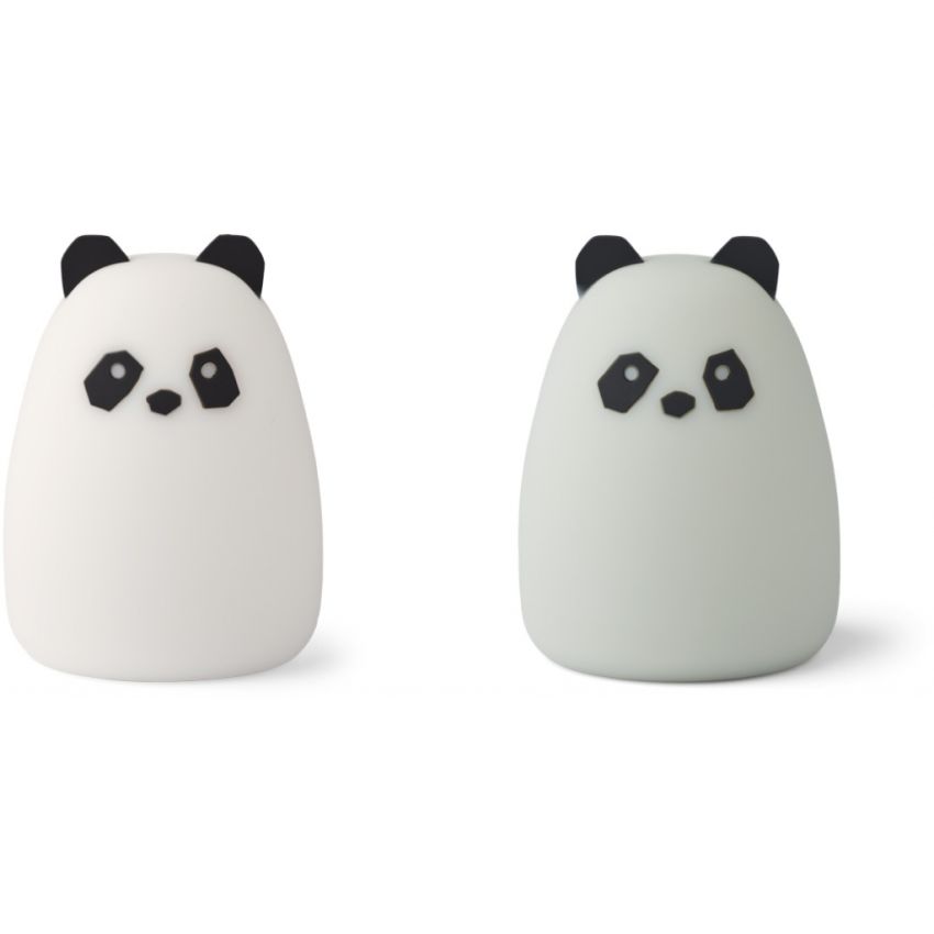 LIEWOOD - Callie Set Mini Lämpchen Panda Creme - Dove Blue