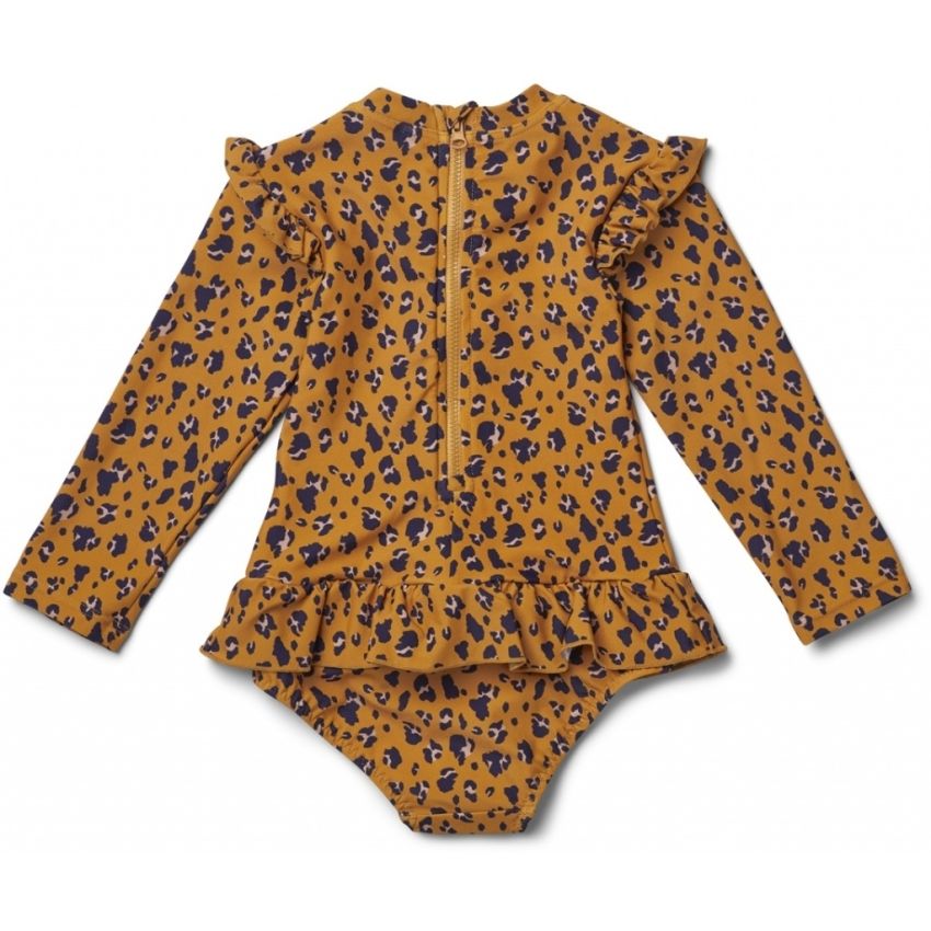 LIEWOOD - Sille UV Badeanzug mini Leo Mustard