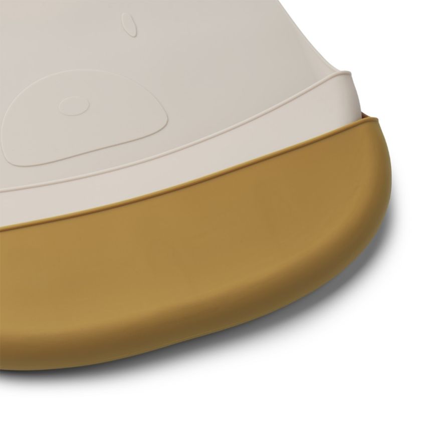 LIEWOOD - Tilda Silikonlätzchen Set Mr Bear Golden Caramel Sandy