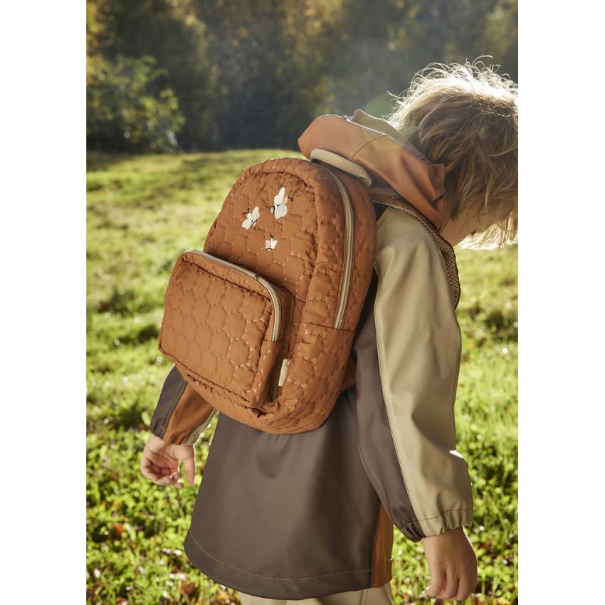 nuuroo - Kinderrucksack Bienenwaben Caramel