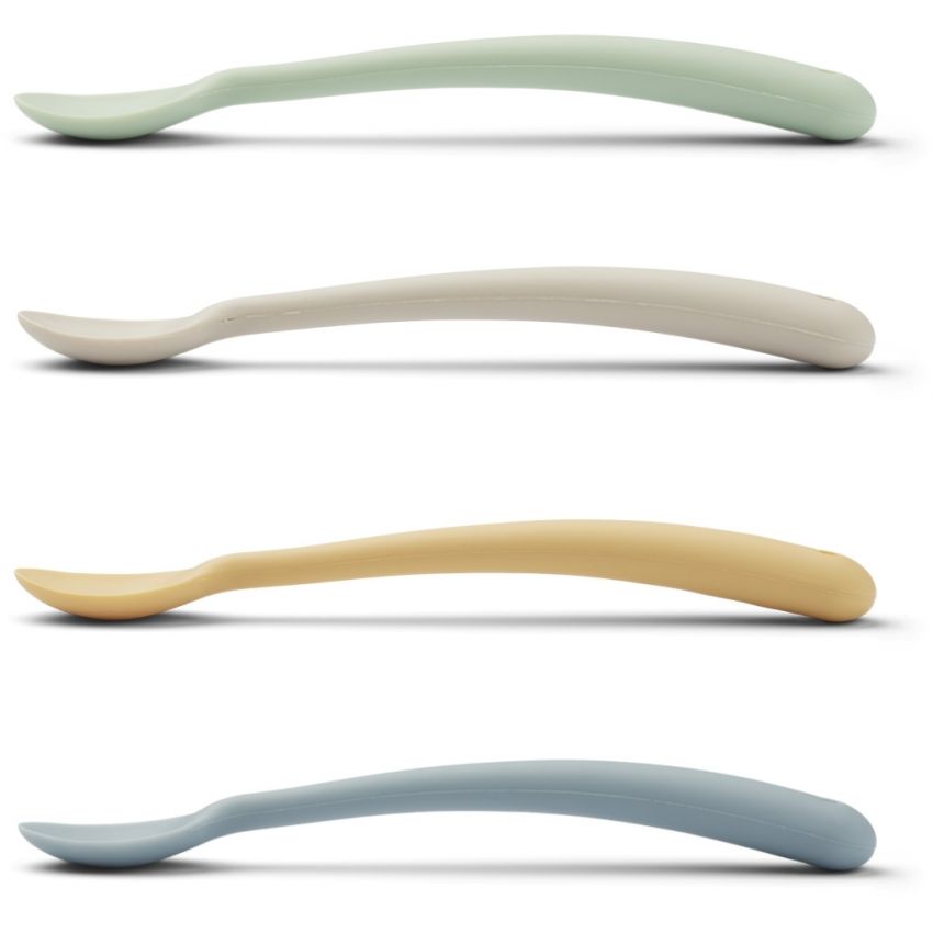 LIEWOOD - 4er Set Babylöffel Dusty Mint Mix