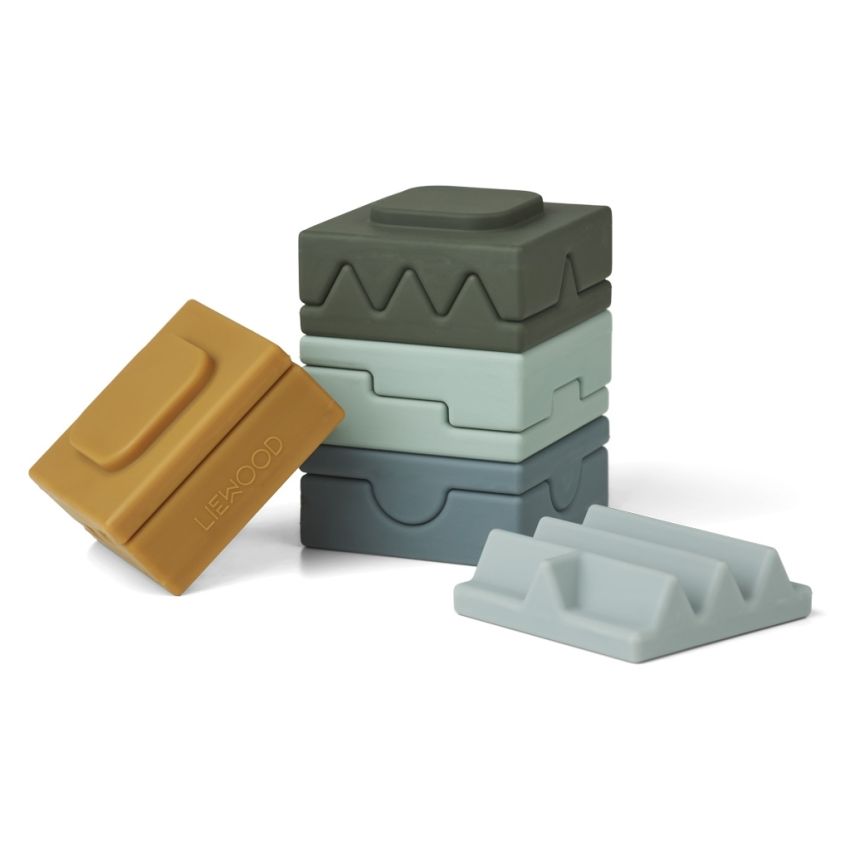 LIEWOOD - Morgan Motorik Stapelturm Blue Mix