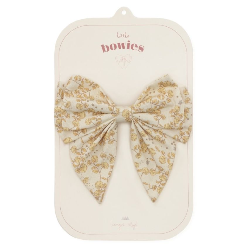 Konges Sløjd - Haarclip Masche Blümchen Gelb