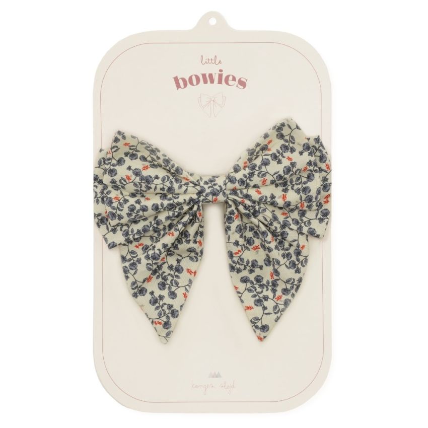 Konges Sløjd - Haarclip Masche Blümchen Blau