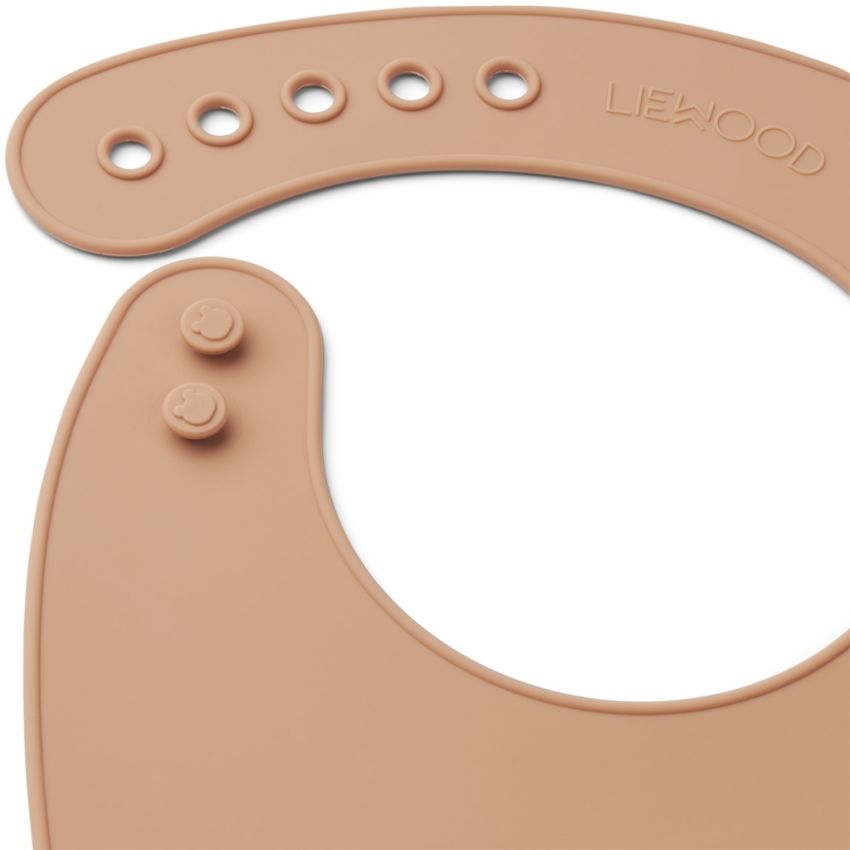 LIEWOOD - 2er Set Ilana extralang Lätzchen Tuscany - Apple Red