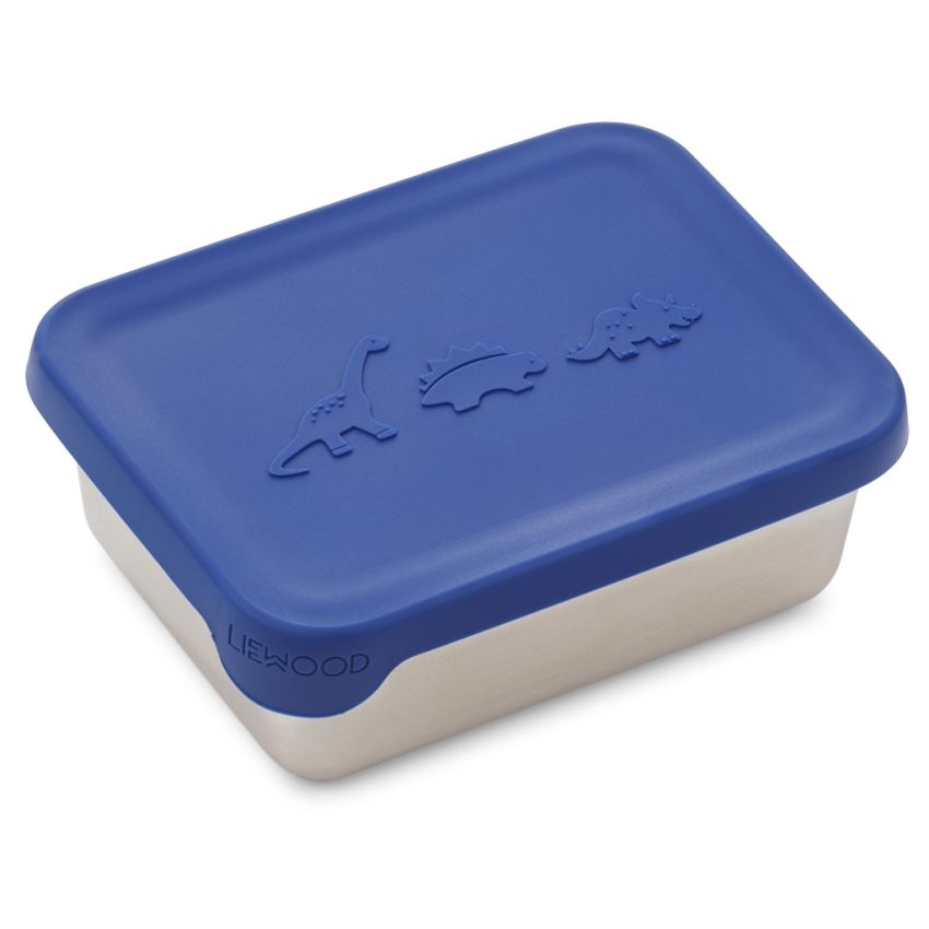 LIEWOOD - Ako Lunchbox Dino Surf Blue