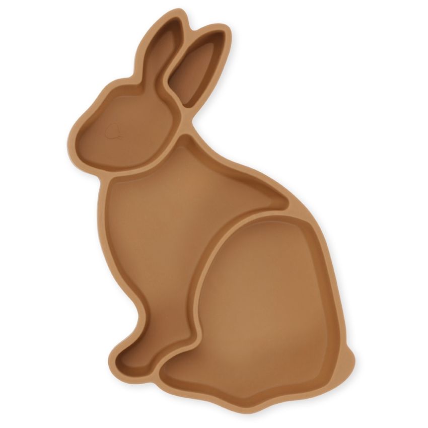 Konges Sløjd - Saugnapf Menüteller Bunny Caramel