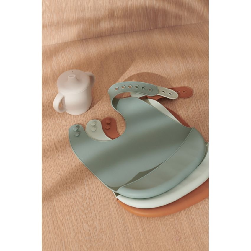 LIEWOOD - Maru 3er Set Silikonlätzchen Peppermint Mix