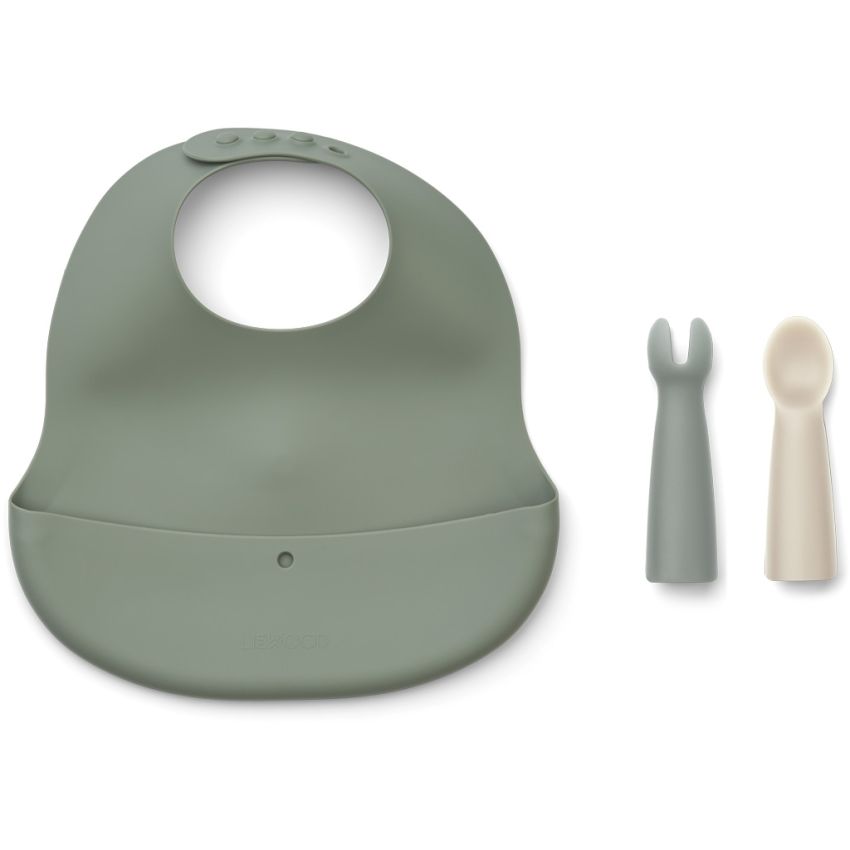 LIEWOOD - Aspen Lätzchen - Essset Dove Blue Multi Mix