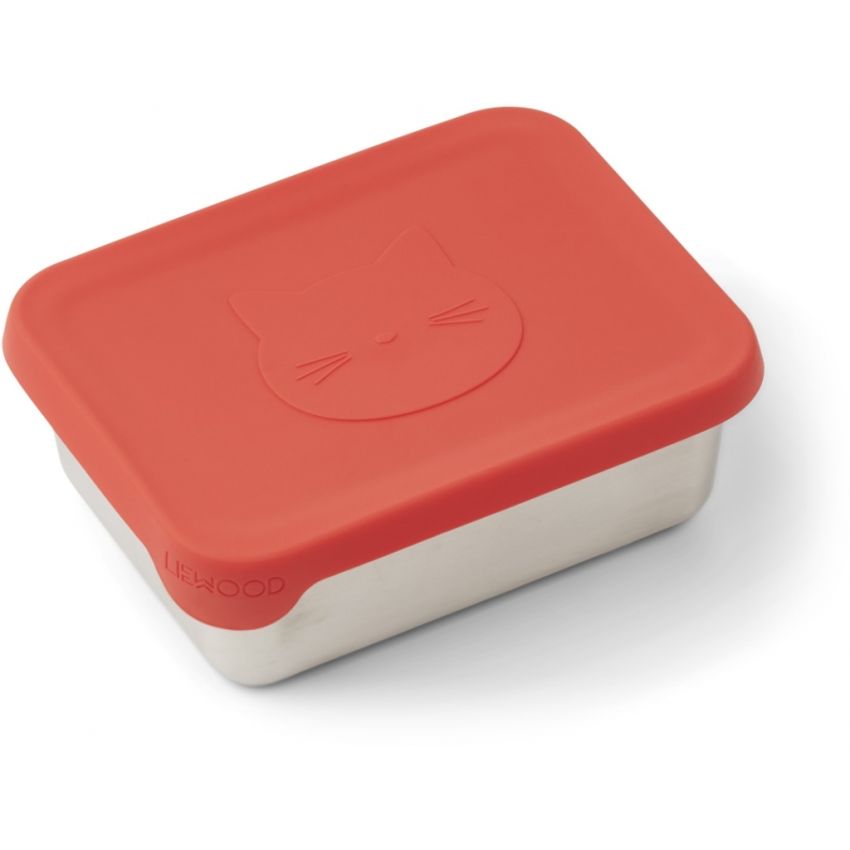 LIEWOOD - Ako Lunchbox Cat Apple Red
