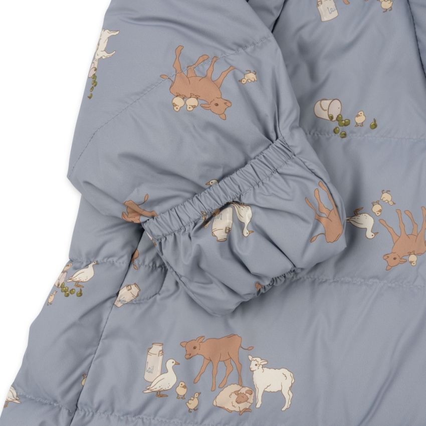 Konges Sløjd - Baby Daunen Overall Farm Blue