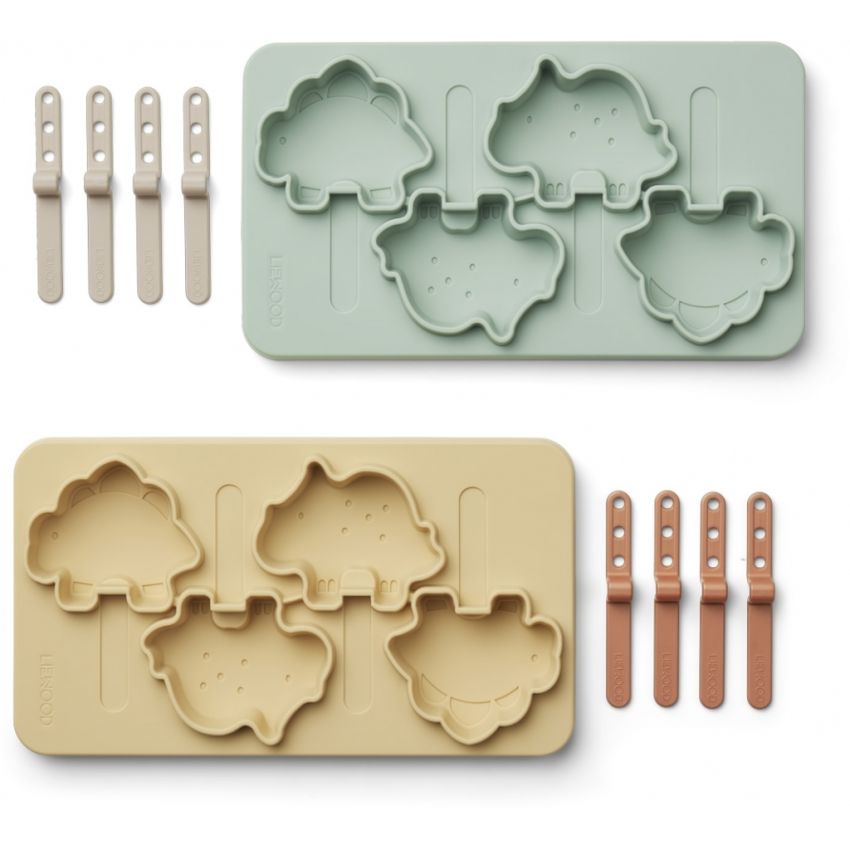 LIEWOOD - Silikon Glaceformen Manfred Dino Wheat Yellow Mix