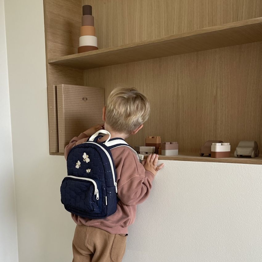 nuuroo - Kinderrucksack Bienenwaben Blau