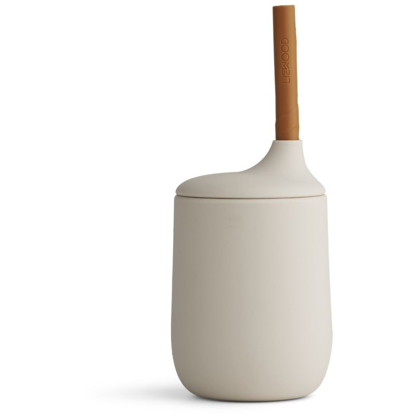 LIEWOOD - Ellis Strohhalm Becher Sandy/Mustard Mix